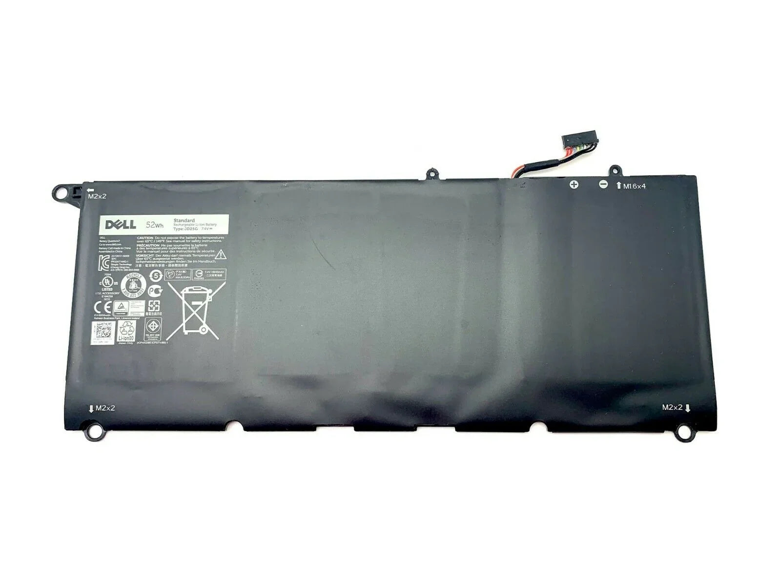 Original JD25G Dell XPS 13 9350, 0N7T6 , 0DRRP Laptop Battery - eBuy UAE